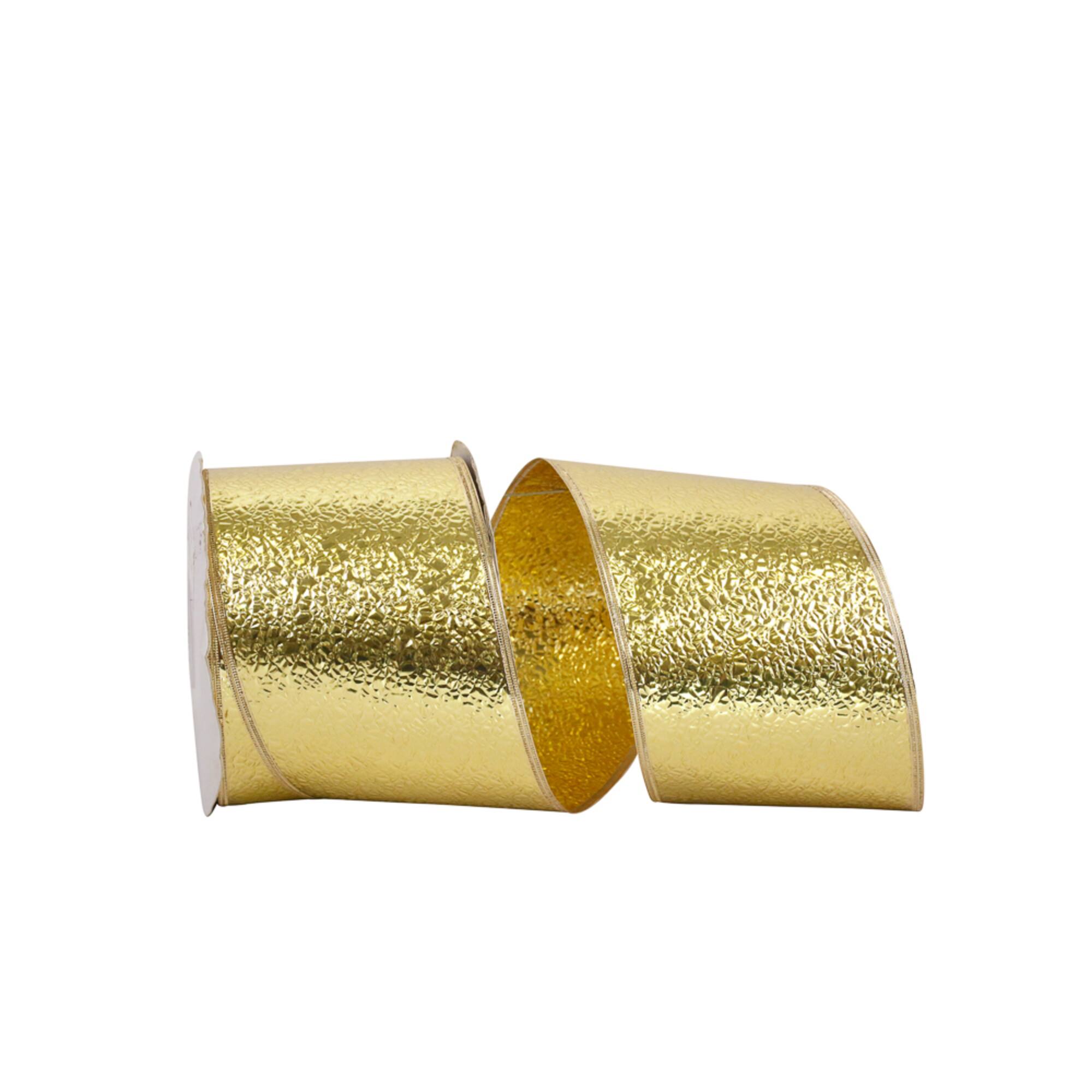 Reliant 4" x 50yd. Plastic Wired Cracked Ice Display Ribbon